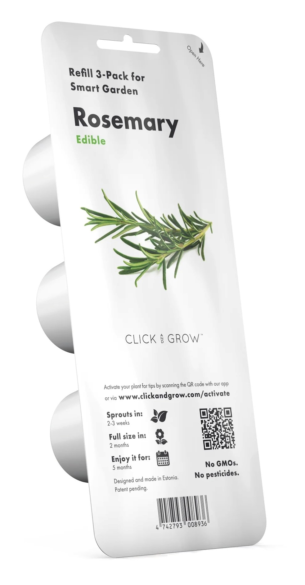 Click & Grow Sgr51X3 Biberiye Bitki Kapsülü 3'lü Paket