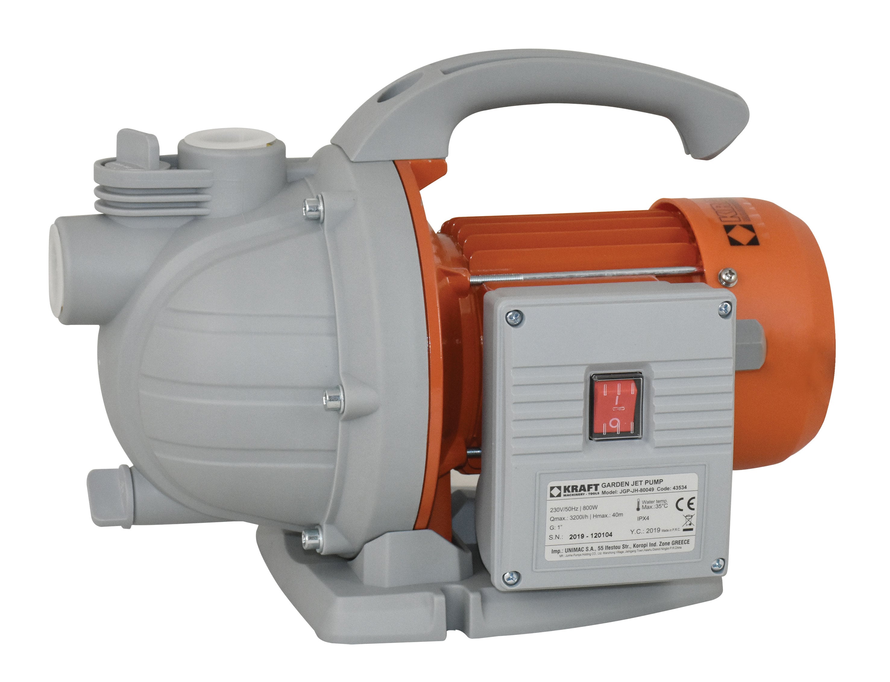 Kraft 43534 Tek Fazlı Elektrikli Pompa 800W