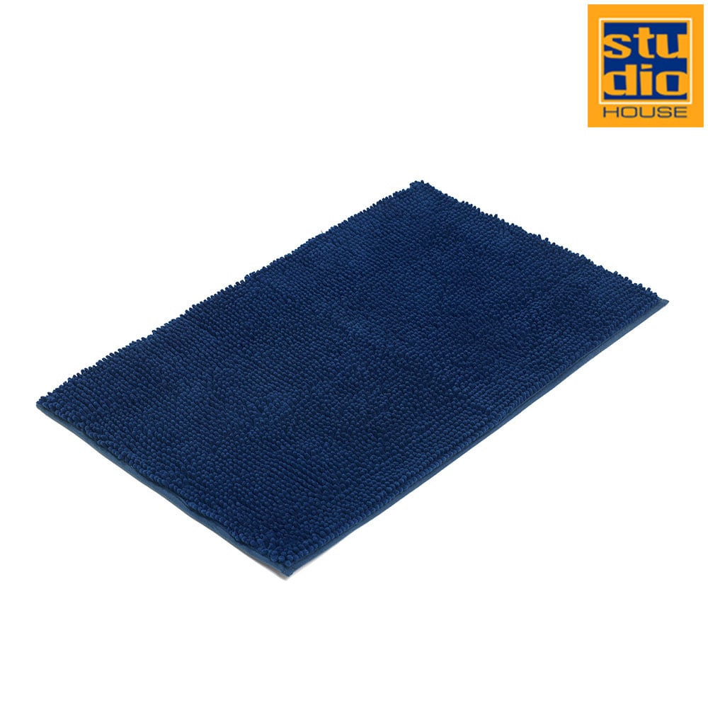 Studio House Şenille Banyo Paspası Kaymaz 50X80Cm Lacivert