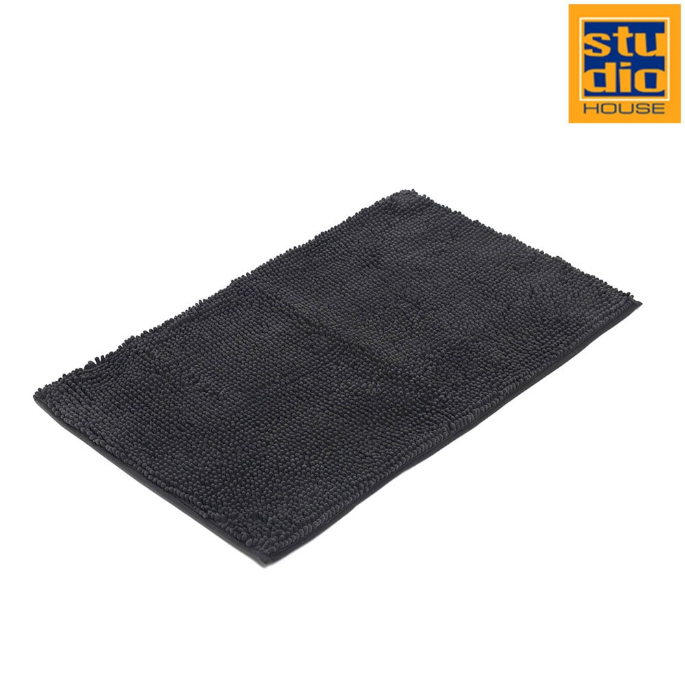Studio House Şönil Banyo Paspası Kaymaz 50X80Cm Koyu Gri