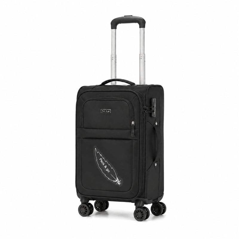 Pack&Go Yumuşak Kabin Genişletilebilir Valiz 24 İnç Siyah