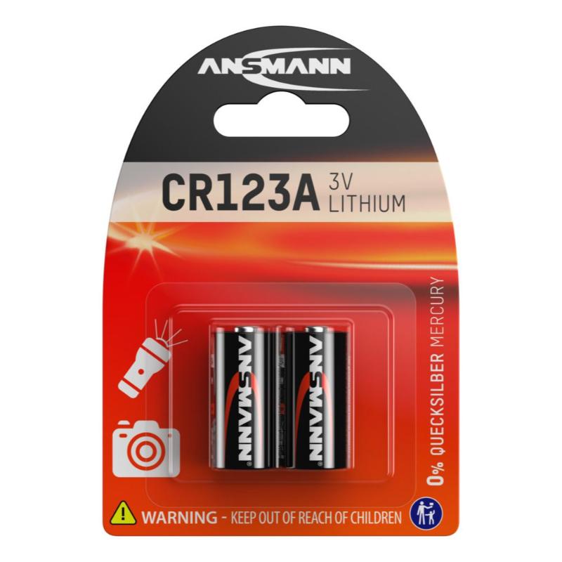 Ansmann Cr123 A-Packof2-Lityum Pil 3V