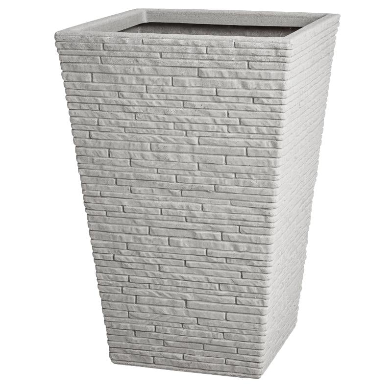 Strata Slate Kare Saksı 30X30X45