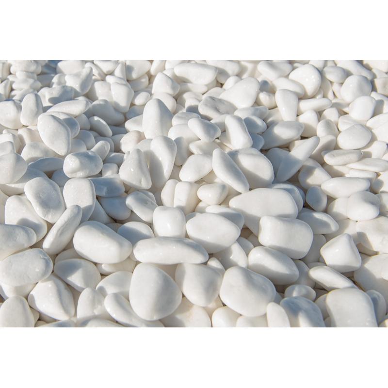 Skyra Pebble Rock Thassos 3-6Cm 10Kg - Beyaz