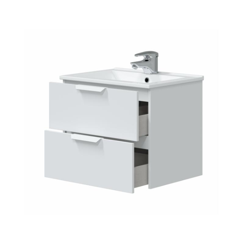 Fores Askılı Banyo Mobilyası 60Cm Lavabo ile