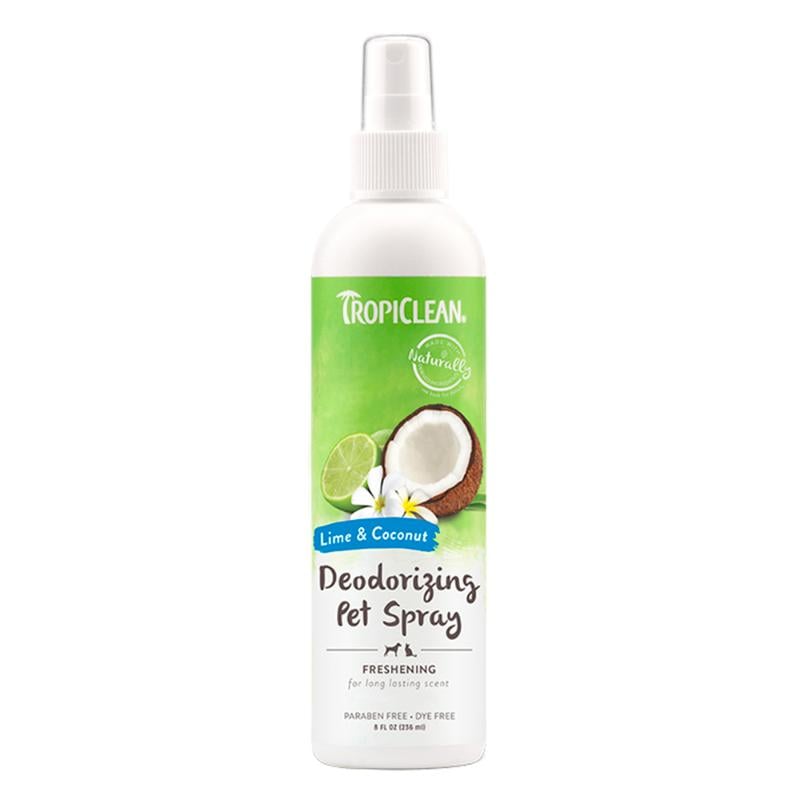 Tropiclean Koku Giderici Evcil Hayvan Spreyi Limon ve Hindistan Cevizi 236Ml