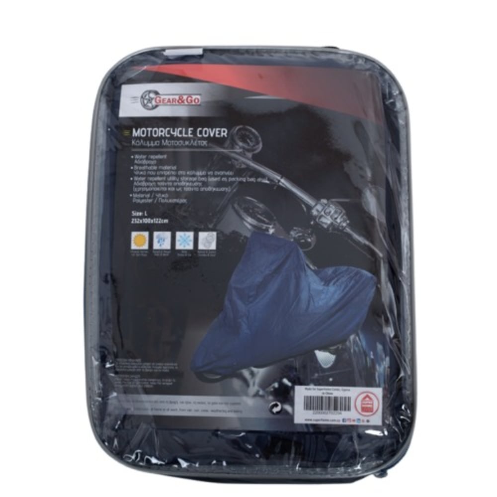 G&G Mavi Motosiklet Brandası Large Beden