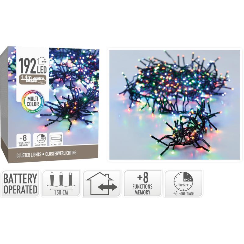 Cluster Lights 192Led - Çok Renkli
