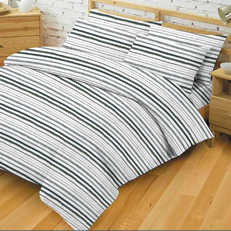 Elegance Yatak Yorganı Kılıfı 180X230Cm - Purebeck Stripe