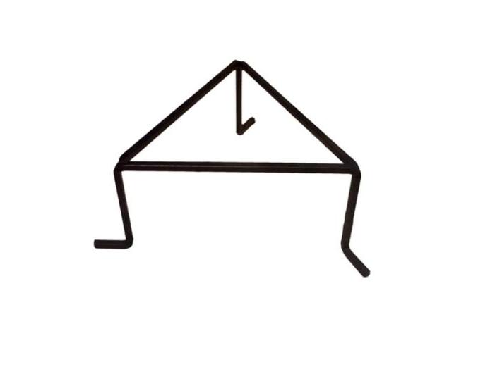 Bronx Şömine Standı Üçgen 24Xh13Cm - Siyah