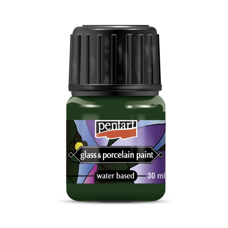 Pentart Cam Ve Porselen Boyası 30Ml - Yeşil