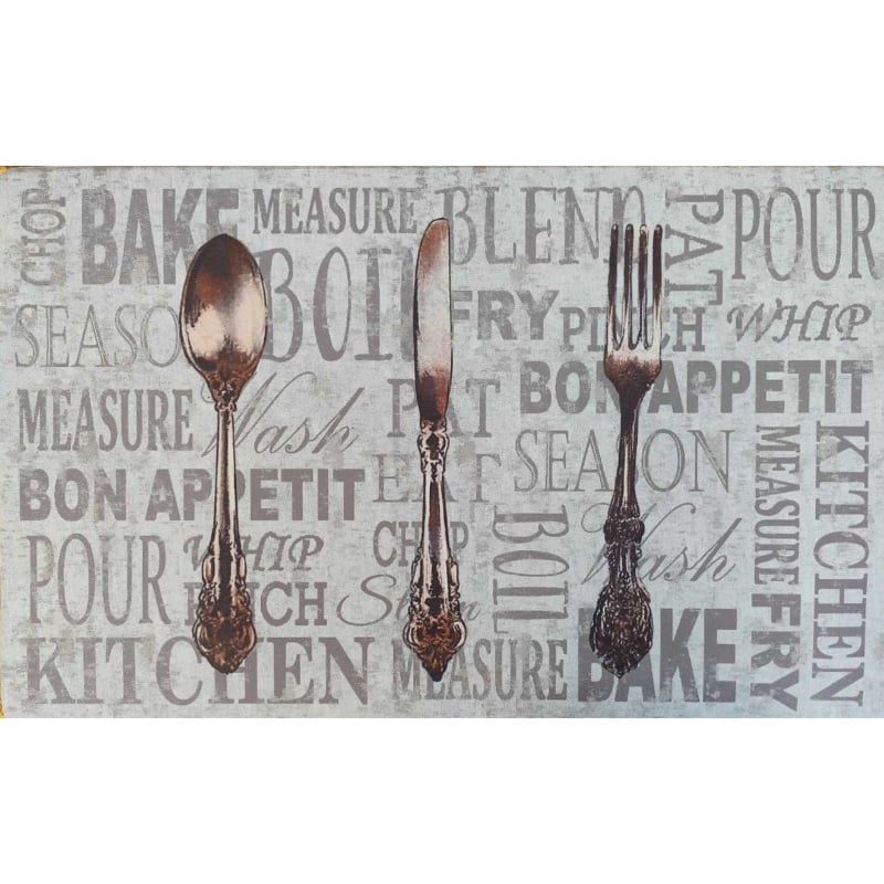 Mutfak Paspası 51X122Cm - Çatal Bıçak Takımı Tasarımı