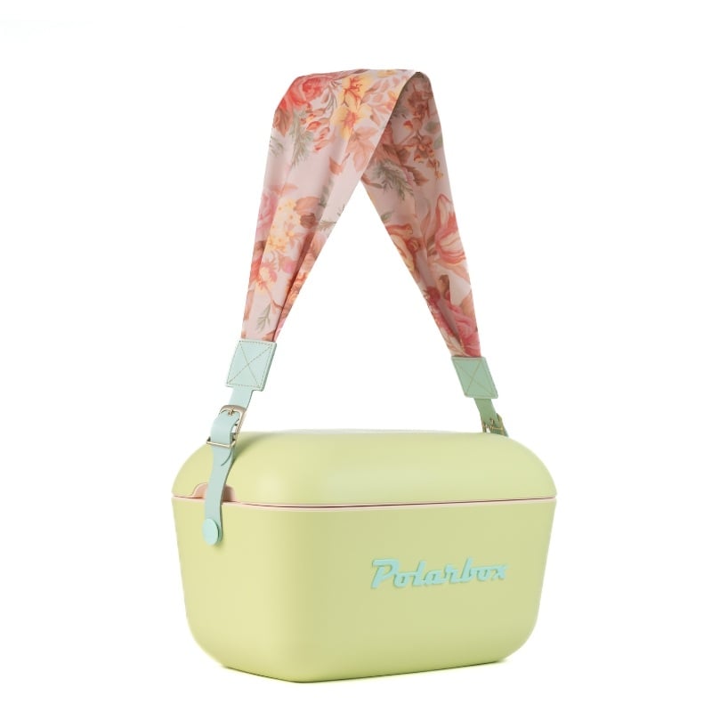Polarbox Prinkstyle Askı Kayışı - Cyan Çiçekler