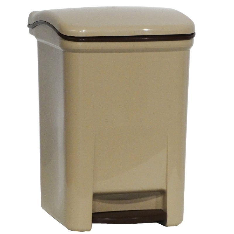 Viomes Pedal Bin Square - Bej Fildişi