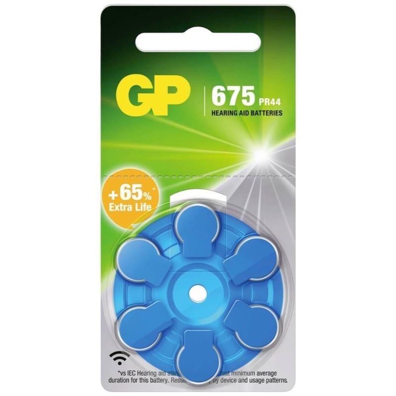 Gp İşitme Cihazı Çinko Pilleri 1.4V 6'lı Paket