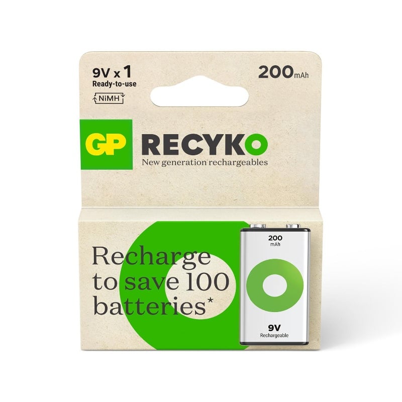 GP Ön Şarjlı NiMH Şarj Edilebilir Pil 8.4V 200 Mah 1 Adet