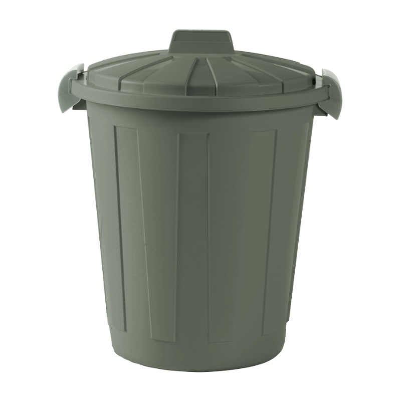 Çöp Kovası 45L Kapaklı - Yeşil