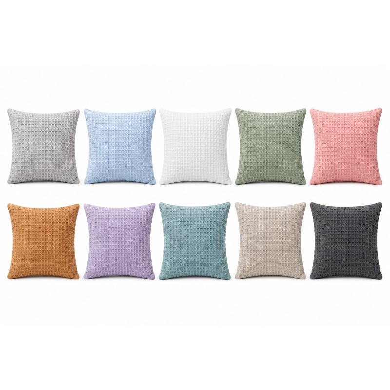 Just Home Waffle Yastık Kılıfı Çifti 70X50Cm – Çeşitli Renkler