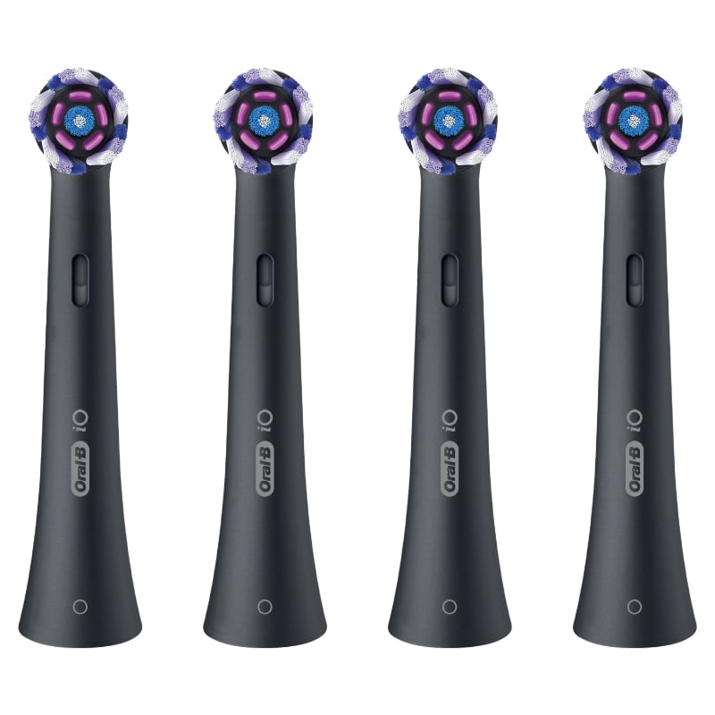 Oral-B Io Radiant Yedek Başlıklar 4'lü Paket - Beyaz Siyah