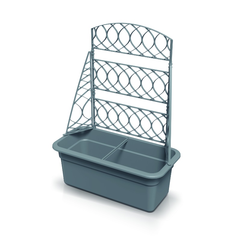 Prosperplast Bloma Saksı ve Kafes 58X29Cm - Antrasit