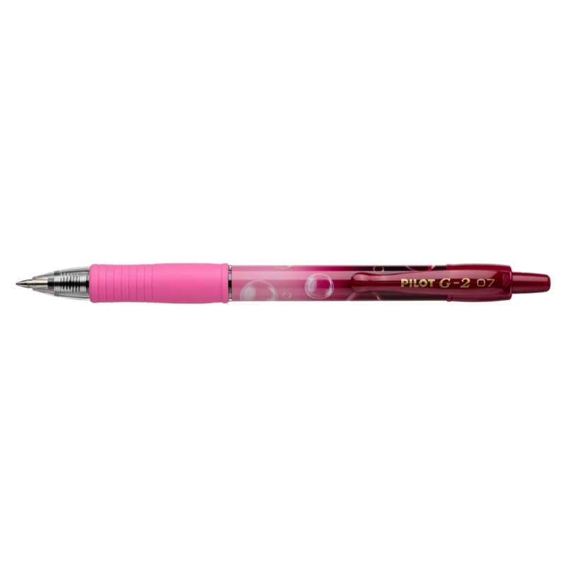 Pilot G-2 0.7 Bubble Jel Mürekkepli Roller Kalem Pembe - Mavi