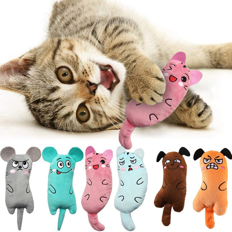 Ideaplus Sesli Sevimli Peluş Kedi Oyuncağı - Karışık Renkler