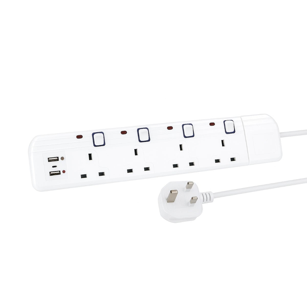 4'lü 2 Metre Kablo 2 USB 1 Type C
