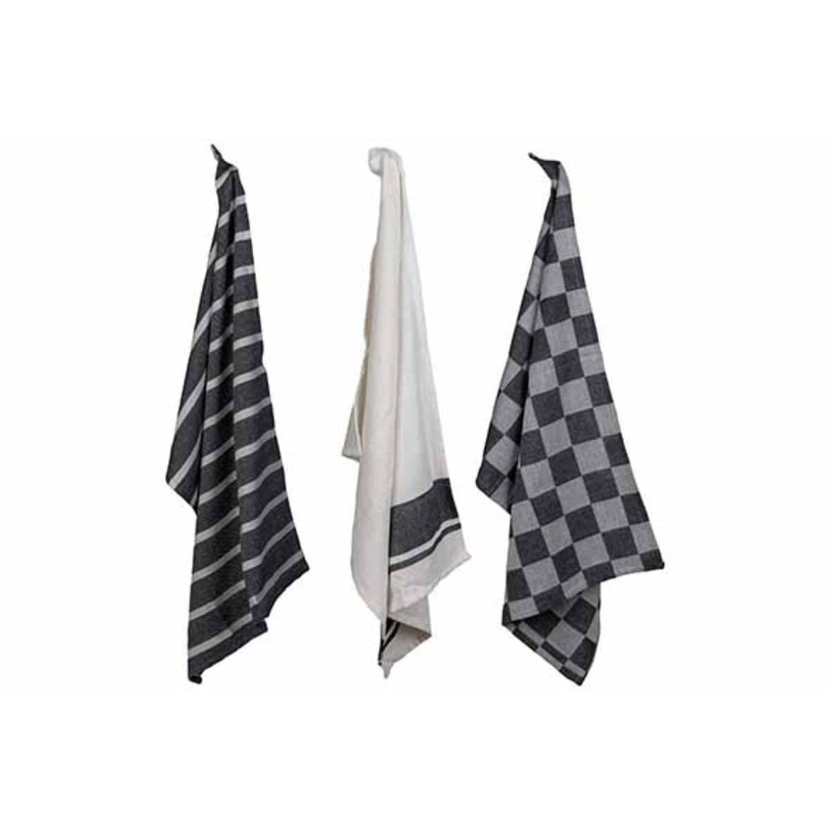 Stoff By Cosy & Trendy Mutfak Havlusu Seti 50X70Cm - Siyah