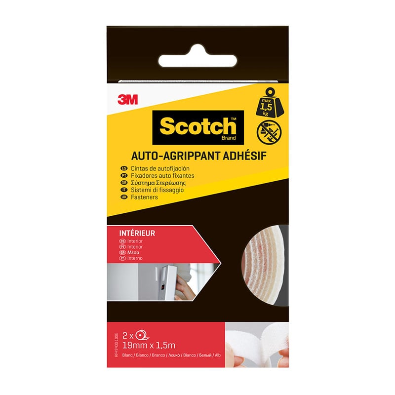 3M Scotch Kapalı Alan Yapıştırıcıları 19X1.5Mm 2'li Paket - Beyaz