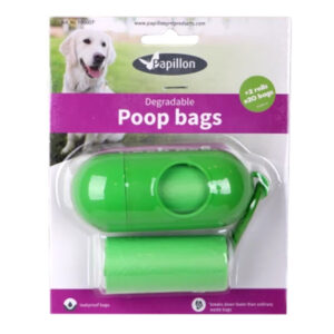 PAPILLON - Dispenser + 2 rulo x 20 adet biyolojik olarak parçalanabilir poşet