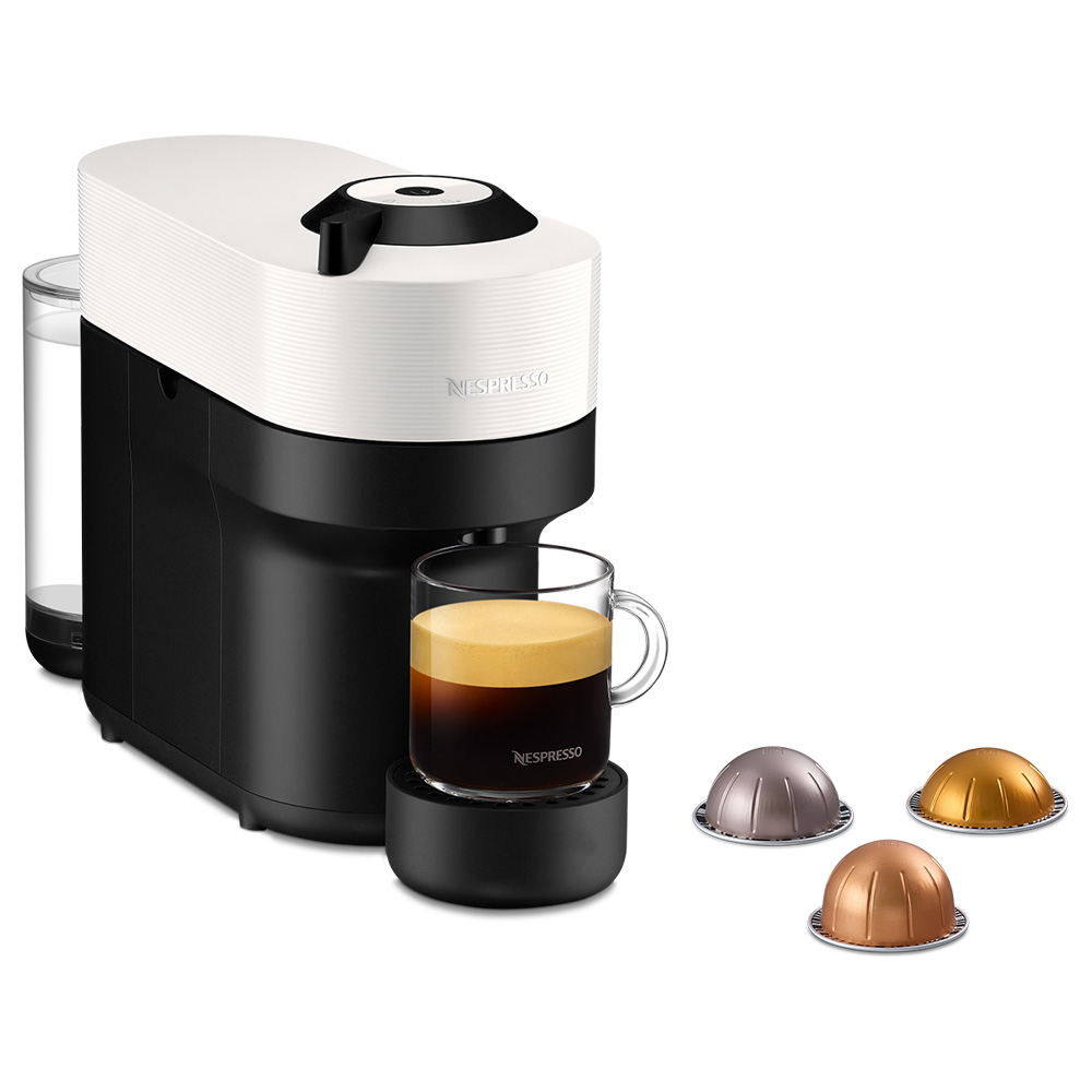 Coffee machine with Capsules NESPRESSO Vertuo Pop white