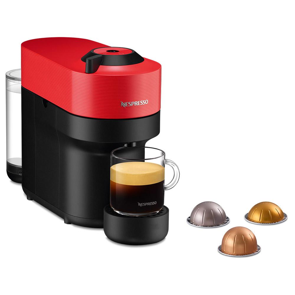 Coffee machine with Capsules NESPRESSO Vertuo Pop red