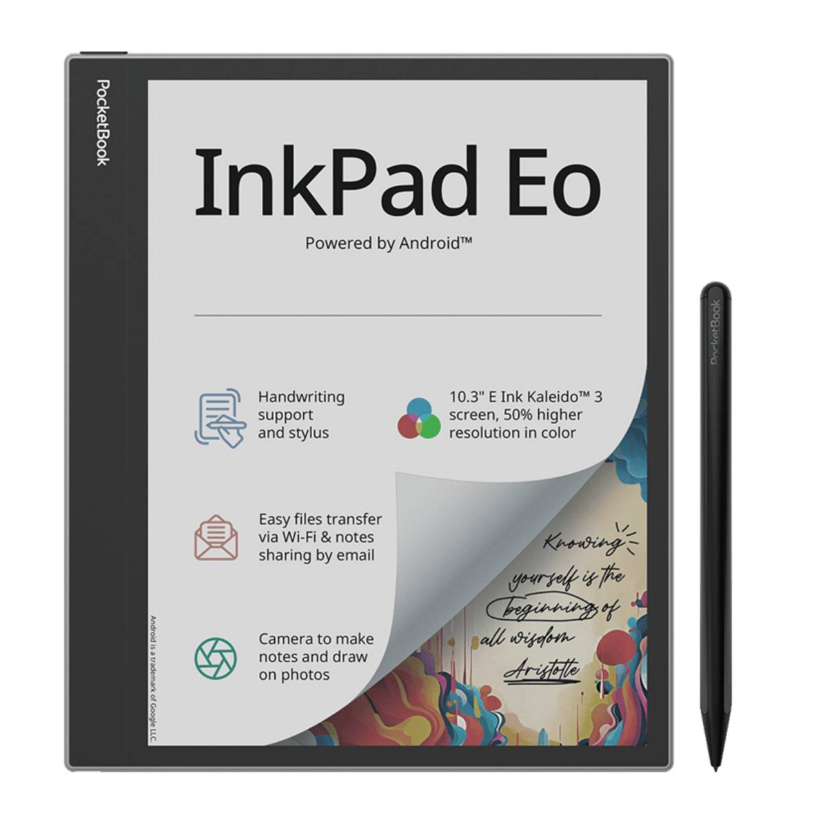 POCKETBOOK PB1042-M-WW InkPad Eo E-Kitap Okuyucu, Gri