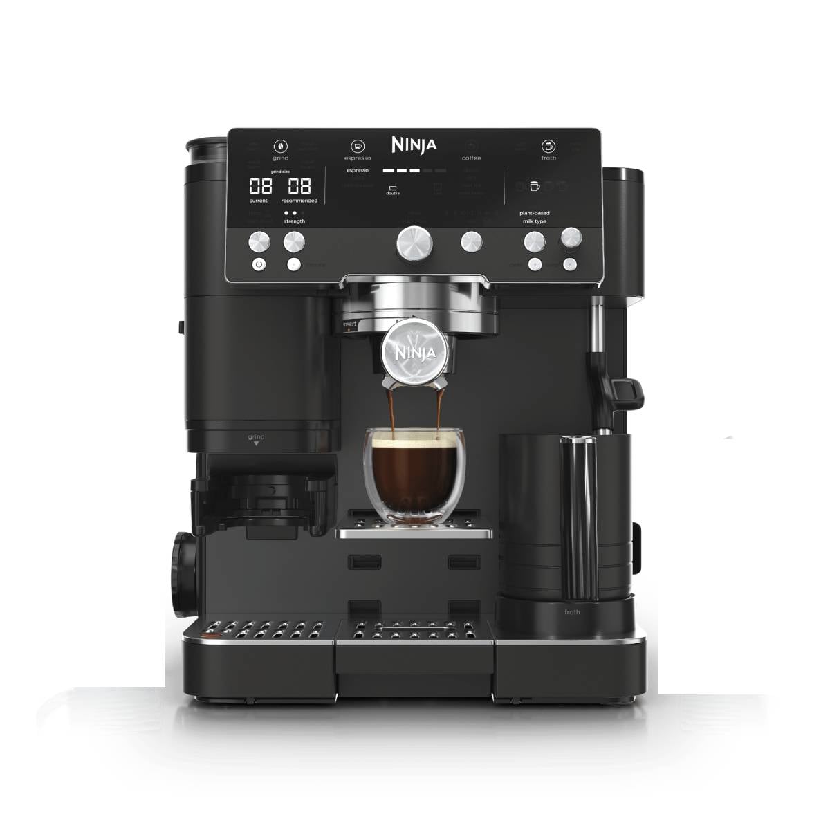 NINJA ES601 Luxe Tam Otomatik Espresso Makinesi, Paslanmaz Çelik