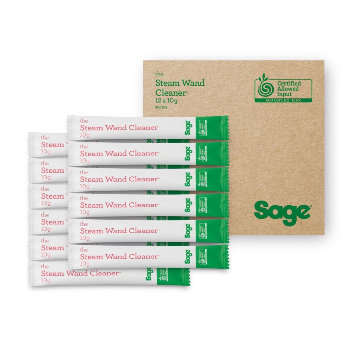 SAGE Espresso Makinesi Buhar Çubukları için Buhar Çubuğu Temizleyici Tozu, 12 Adet