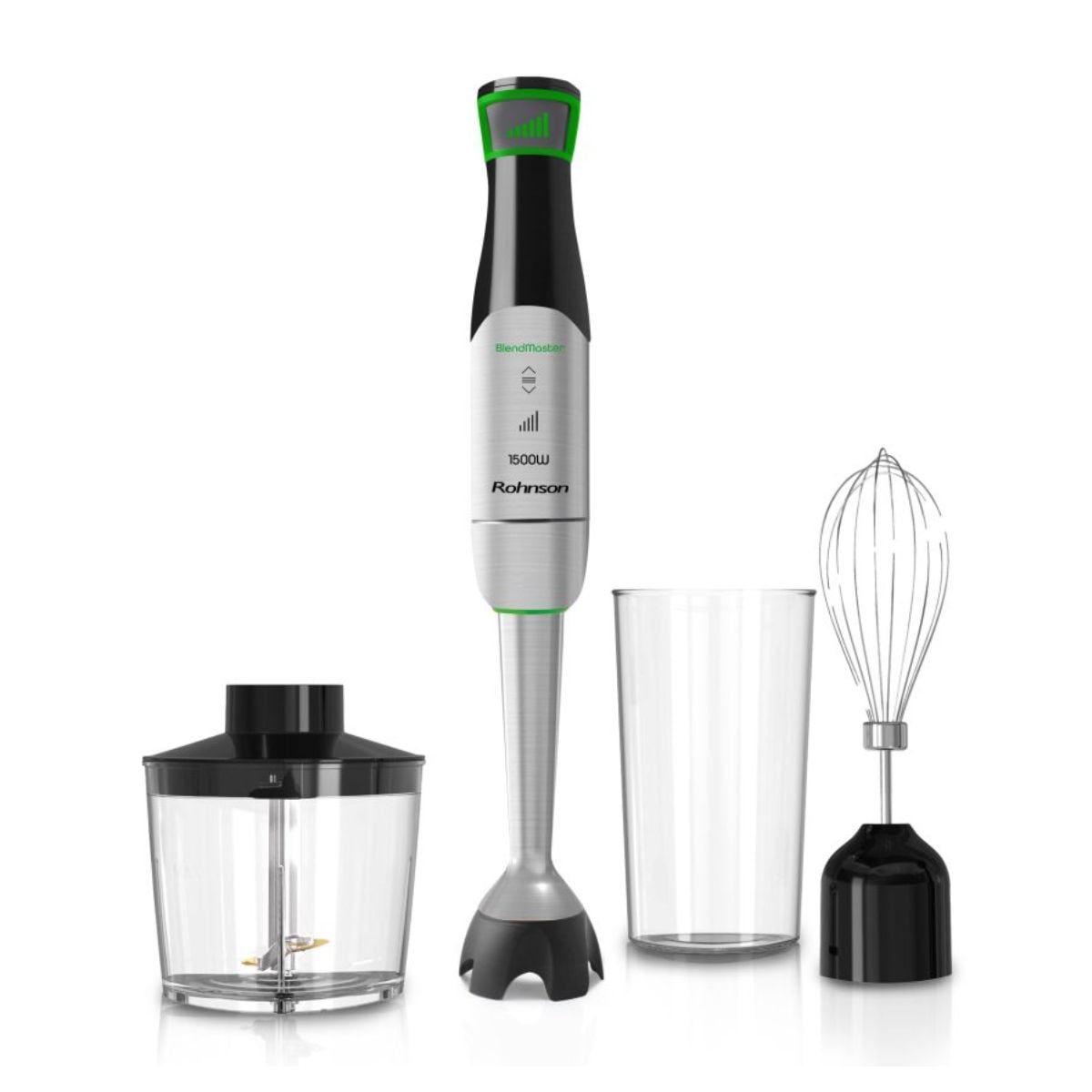 ROHNSON R-5750 BlendMaster El Blender'ı, Gümüş / Siyah