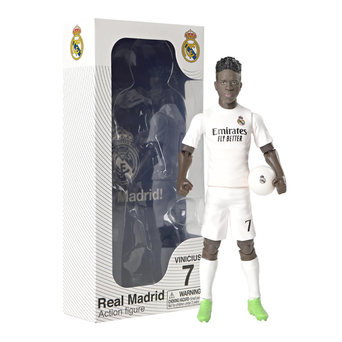 BANBO TOYS Real Madrid Futbol Figürü Vinicius, 20cm