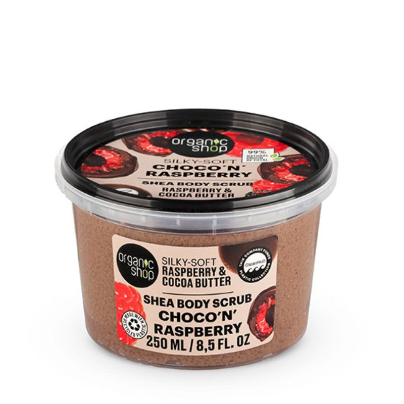 Organic Shop Choco 'N' Raspberry Vücut Peelingi Yumuşak 250ml