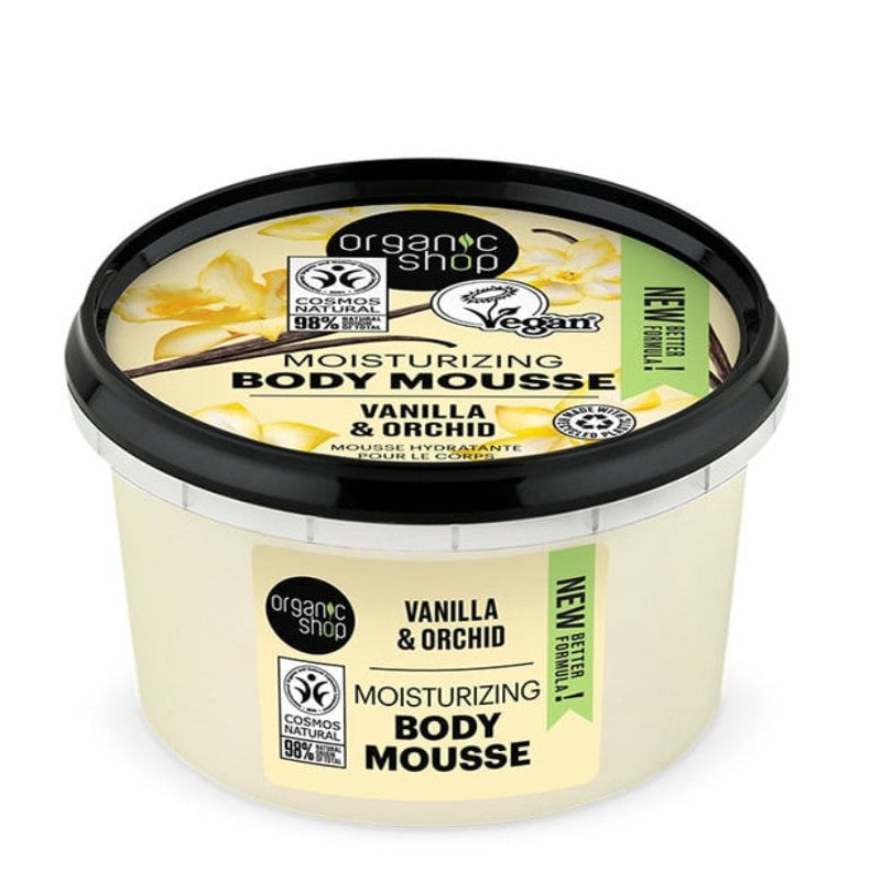 Organic Shop Nemlendirici Vücut Mousse Vanilya & Orkide 250ml