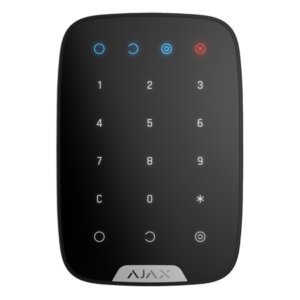 Ajax Systems 38248.12.BL1 Kablosuz Dokunmatik Göstergeli Keypad, Siyah