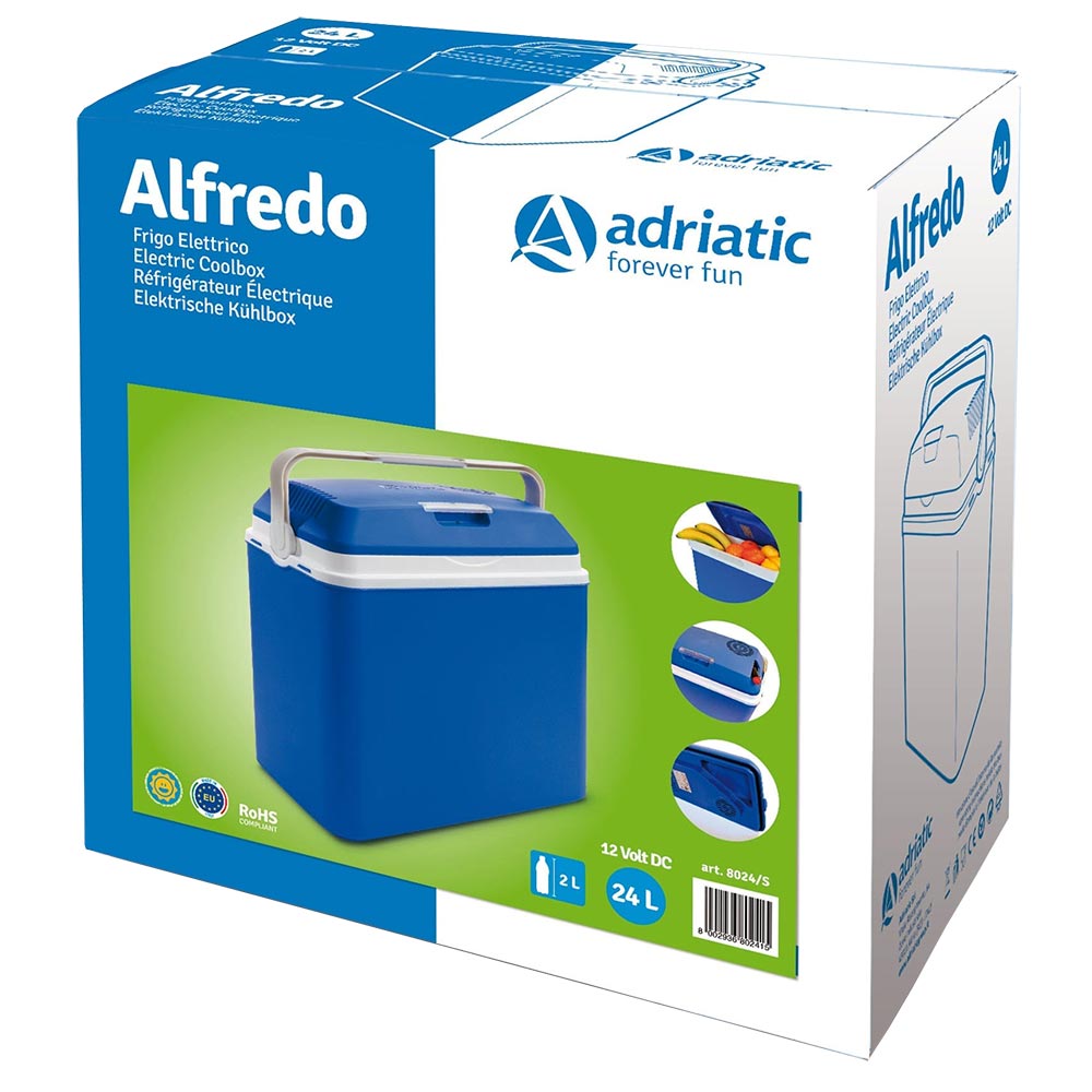 Taşınabilir Elektrikli Buzdolabı ADRIATIC 8024 mavi