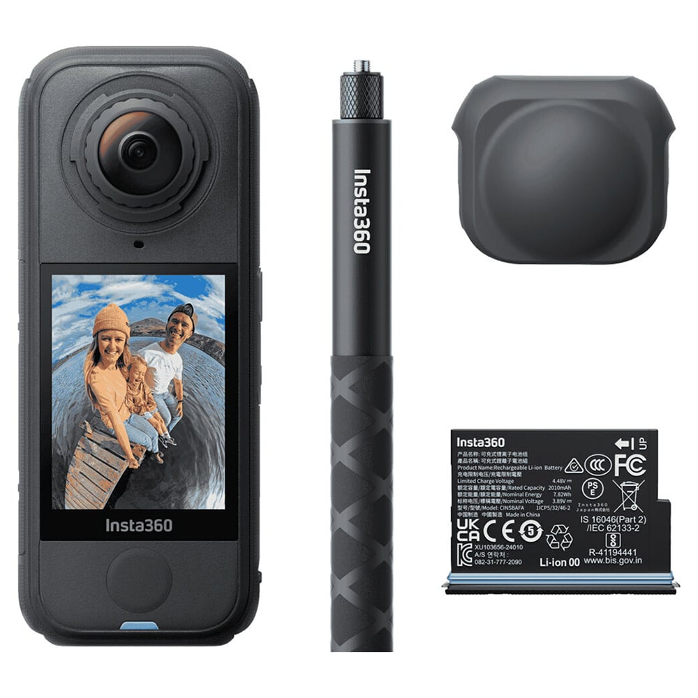 Action Camera INSTA360 X4 Air Starter Set Hafif 8K Siyah