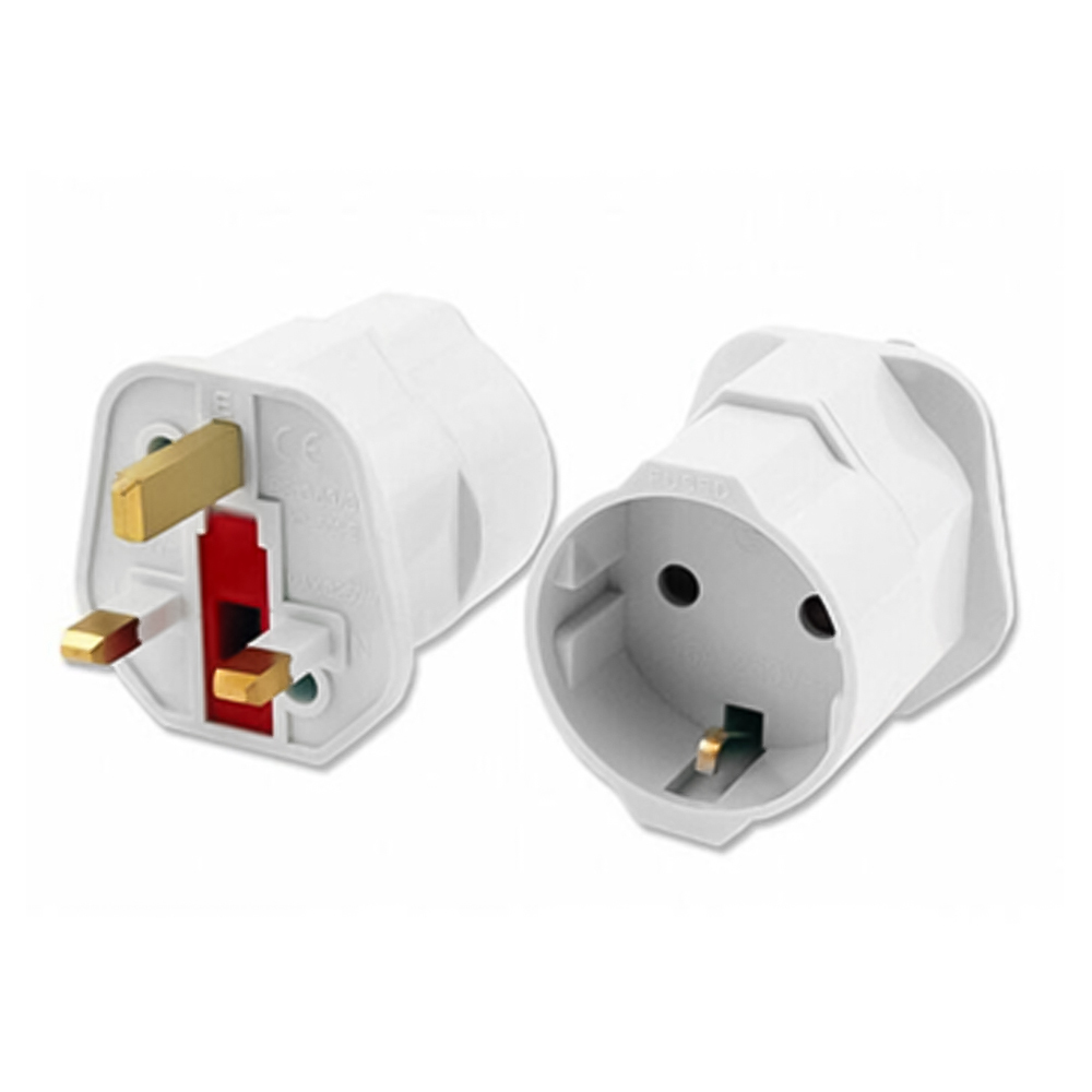 LAMTECH LAM113317 Beyaz SCHUKO/AB'den İngiltere Adaptörü
