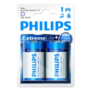 PHILIPS LR20E2B/10 Alkalin Pil 1.5V D 2’li