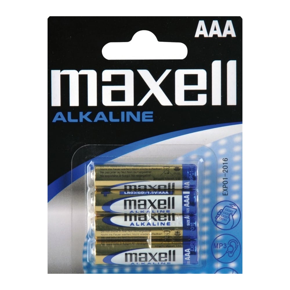 Maxell Alkalin Pil 1.5V AAA 4'lü