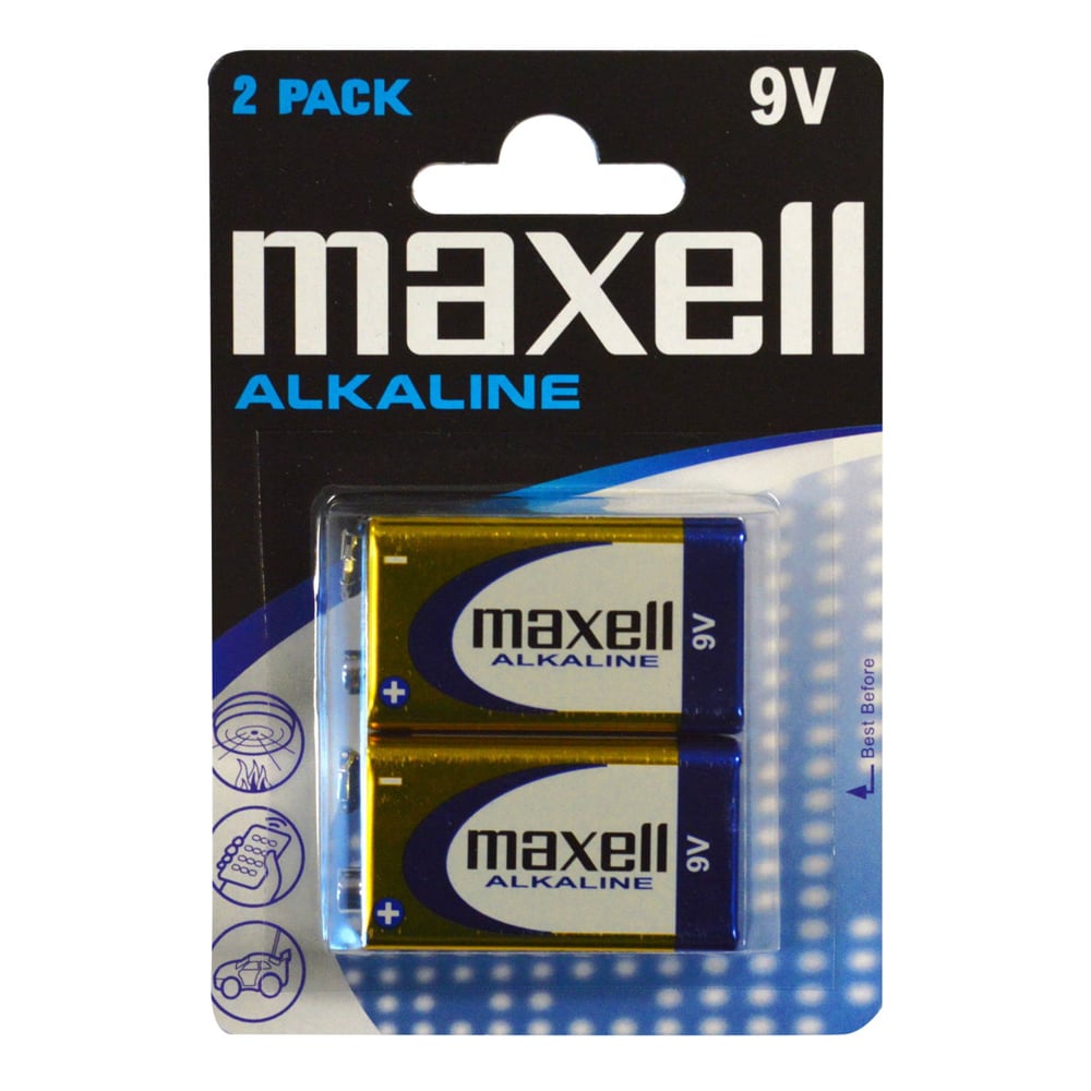 Maxell 9V 6LR61 Alkalin Pil 2 Adet