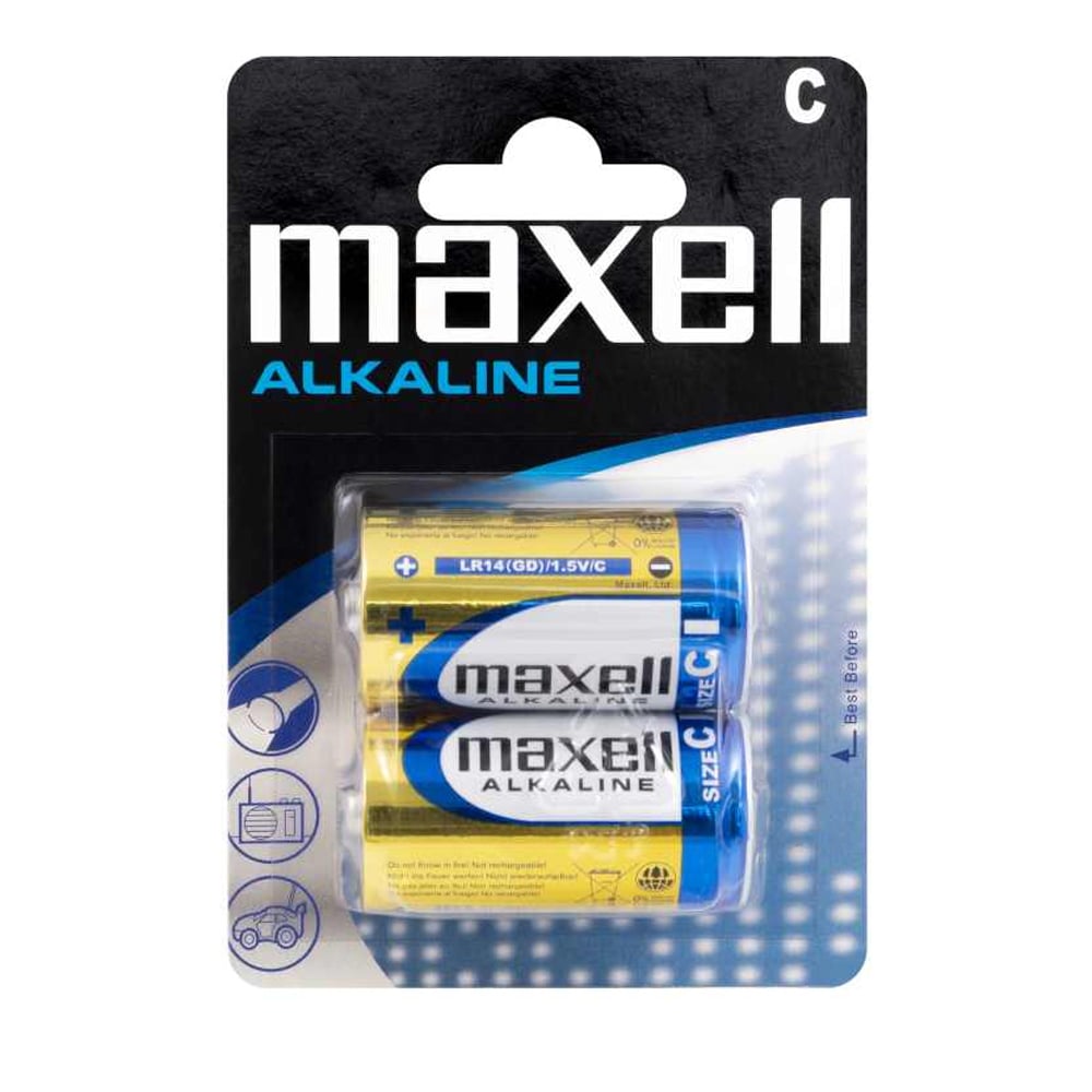 Maxell Alkalin Pil 1.5V C LR14 2'li