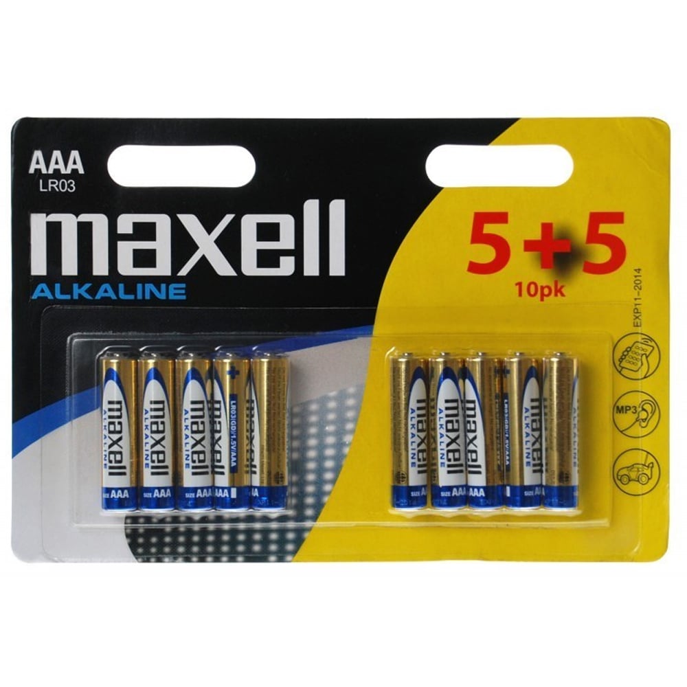 MAXELL Alkalin Pil 1.5V AAA 10'lu