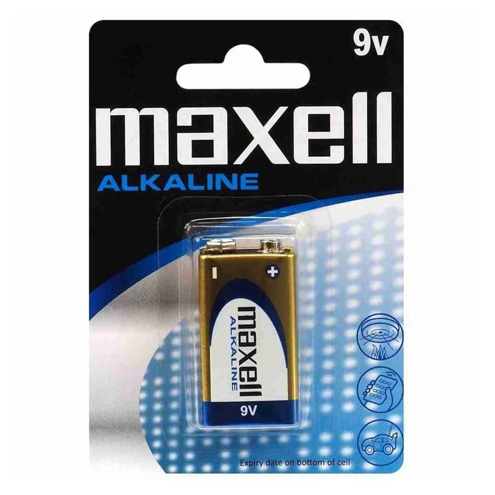 Maxell 9V 6LR61 Alkalin Pil