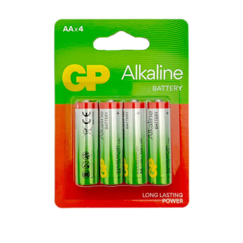GP Alkalin Pil 1.5V AA 4lü